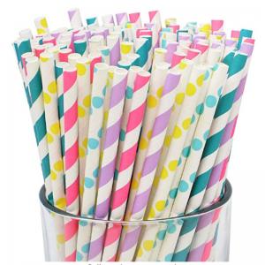 China OEM Disposable Wheat Biodegradable Drinking Straw For Beverages Cola juice supplier