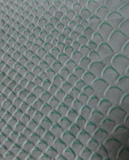 Paño grabado en relieve del cuero del PVC del modelo con el elástico, Anti-moho para la decoración, bolso, zapatos