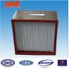 Aluminum Frame High Temperature Hepa Filters With 22 Pleats Per 20 Centimeter