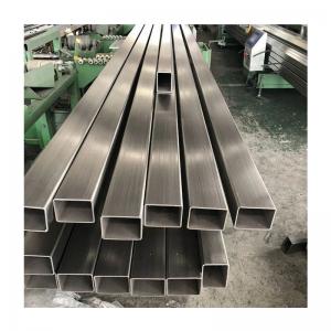 Aisi Rectangular 201 Stainless Steel Pipe Hairline Hollow Section Square Pipe