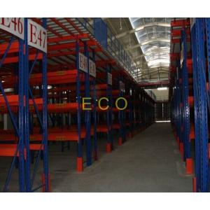 Heavy Duty Warehouse Storage Racks , Uprights Mezzanine Adjustable Steel Storage Racks