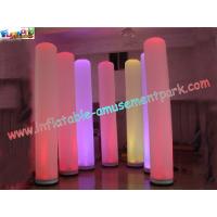 China Exhibition 3 Meter high Special PVC coated nylon material Inflatable Lighting Decoration Pillar for Party,Event on sale