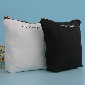 Reusable Abroad Travel Toiletry Bag , Screen Printing Top Zip Makeup Bag
