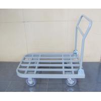 China steel tube foldable trolley warehouse equipments for Supermarket , Factory on sale