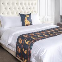 China Polyester Jacquard Hotel King Size Bed Runner With Cushion Covers on sale