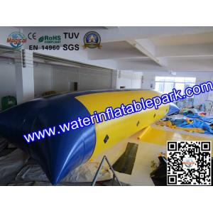 China Blue And Yellow  Inflatable Water Blob , Inflatable Water Jumping Pillow supplier
