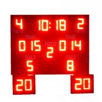 China Indoor Outdoor LED Basketball Scoreboard , Basketball Countdown Timer Waterproof on sale