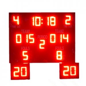 China Indoor Outdoor LED Basketball Scoreboard , Basketball Countdown Timer Waterproof supplier