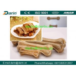 China Customized Native color Pressed Rawhide Bones dog chews Machine supplier