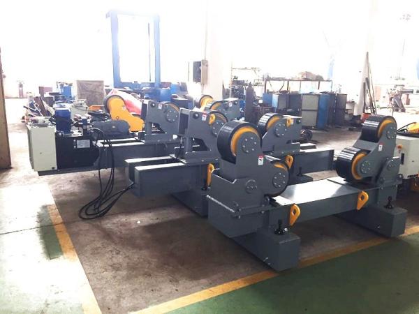 20T Self Aligning Fit Up Welding Rotator With Jack System For Tanks Butt Welding