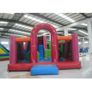 Clown Theme Water Bouncy Castle  , Outdoor Amusement Adult Slip And Slide