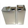 SGS 1 Liter Engine Oil Tin Can 0.21mm Square Metal Tin Containers