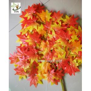 UVG garden ornament orange artificial maple leaves for holiday living outdoor decoration GRE054