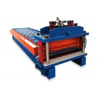 China Waves Glazed Roof Tile Forming Machine 3 Kw 1200mm 12meters/Min on sale