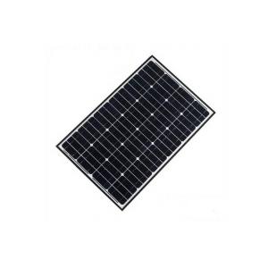China 40 Watt Mono Black Solar PV Panels High Transmittance Low Iron Tempered Glass Cover supplier