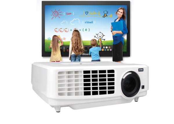 Education Short Throw  LED Multimedia Projector with High Brightness 3800 Lumens