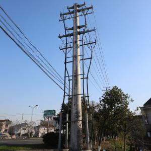 12m Galvanized Octagonal Electricity Pole Electric Antenna Mast Electric Power Pole For Sale