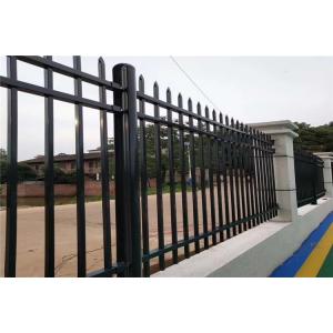 China Picket Top Garden Tubular Steel Fence 1800mm 2000mm Height supplier