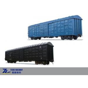 China Large Covered Railway Box Wagon Car 145m3 Capacity 1435mm Rail Gauge supplier