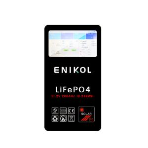 China 51.2V Lithium Iron Phosphate Battery 48V 200AH Solar Battery with LCD/Touchable Screen wholesale
