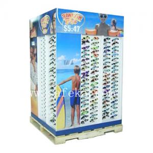 Custom Sunglasses Cardboard Pallet Display stand for summer promotion