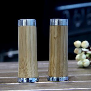 Bamboo salt and pepper shaker set