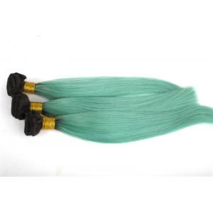 Straight human hair weft 1b light blue ombre color hair beauty ombre hair extension