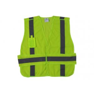 China Protection High Visibility Work Uniforms , En20471 Standard Mesh Safety Vest Reflective  supplier