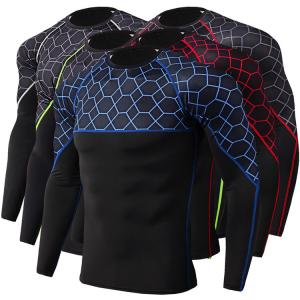 Long Sleeve Rash Guard Shirt , Loose Fit Rash Guard Refeltive Print Eco Friendly