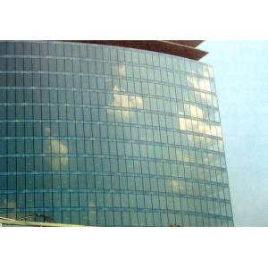 China Minimum size 300 * 800 mm blue, green decorative glass curtain walls for airport supplier