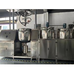 SUS304 SUS316 Vacuum Mixer Homogenizer , Leakproof Cosmetic Manufacturing Machines