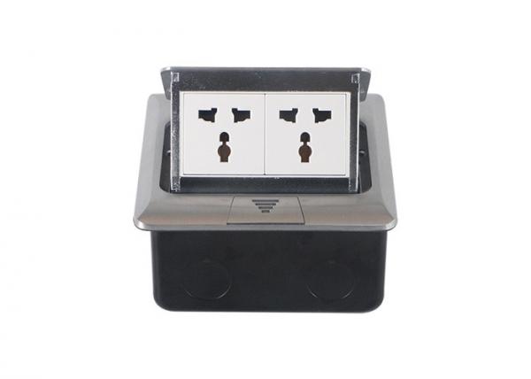 Aluminium Built - in Pop Up Floor Receptacle With Double Positions India Type
