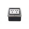 Aluminium Built - in Pop Up Floor Receptacle With Double Positions India Type