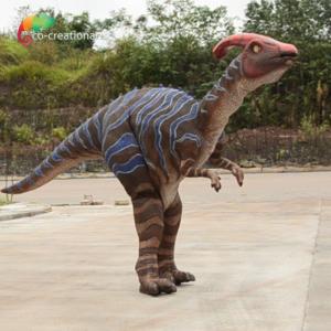 China Walking Dino Parasaurolophus Dinosaur Costume For Halloween supplier