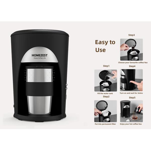 CM-901 OEM / ODM 1 Cup Single Serve Drip Coffee Maker 0.3L Auto Shut Off