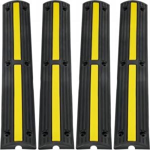 China 38in 6600Lbs Rubber Speed Hump  4 Pack Of 1 Channel Rubber Road Hump 3ton supplier