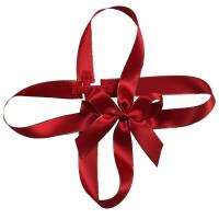 China ISO9001 Elastic Gift Bows Customized Ribbon Bow With Elastic Loop on sale