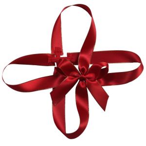 ISO9001 Elastic Gift Bows Customized Ribbon Bow With Elastic Loop