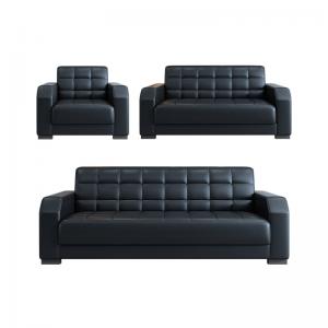 China Modern Office Furniture Customized Leather Sofa Set Chinese Style Contemporary 2 Sets supplier