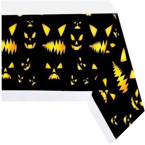 China PEVA Gravure printing Halloween Table Cloth SQP Plastic Table Cover supplier