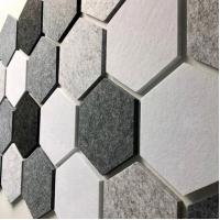 China Self Adhesive 9mm Felt Acoustic Panels Wall Art Decorative Soft Soundproof on sale