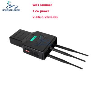 China Handheld Mobile Phone Signal Jammer with 2.4G 5.2G 5.8G Bands Up To 50m Range and 3 Bands Coverage wholesale