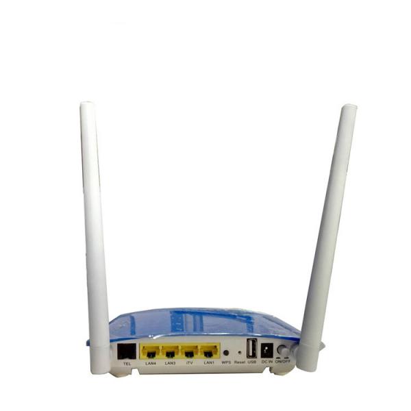 Durable FTTH ONT 1GE+3FE+CATV+WIFI Gpon Onu Compatible With Huawei ZTE