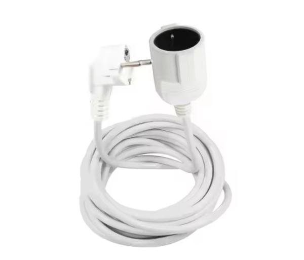 Grounded 3-Prong Power Extension Cord for Computers and Appliances