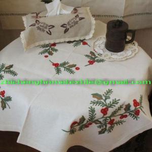 China matéria têxtil home, pano de tabela do bordado, tampa do coxim supplier