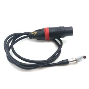 China Lemo Right Angle 00B Camera Connection Cable 5 Pin To Female XLR 3 Pin Cable supplier