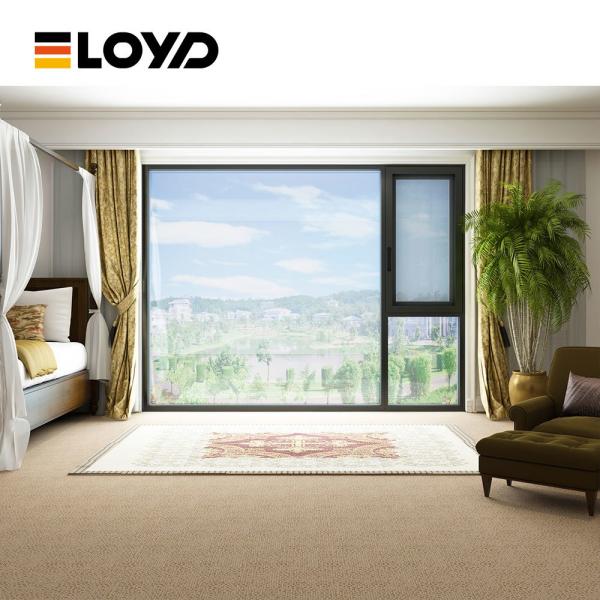 Double-Glazed Aluminum Casement Window with Enhanced Security