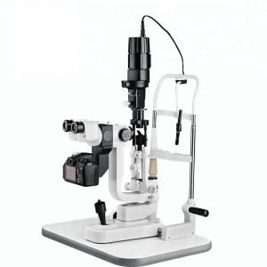 China 5 Magnifications Digital Data Portable Slit Lamp With Adaptor And Imaging Camera supplier