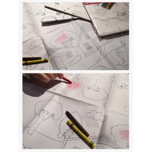 DIY Party Paper Tablecloth For Kids Drawing Graffiti Art Tablecloth Large