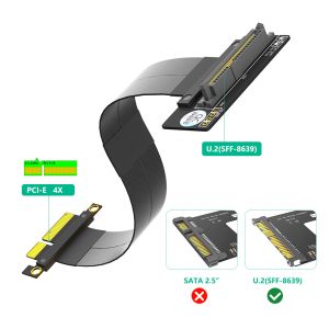 China SFF-8639 U.2 to PCIe 3.0 4X Extender Cable for NVMe SSD wholesale